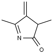 2H-Pyrrol-2-one,3,4-dihydro-3,5-dimethyl-4-methylene-(9CI) 구조식 이미지