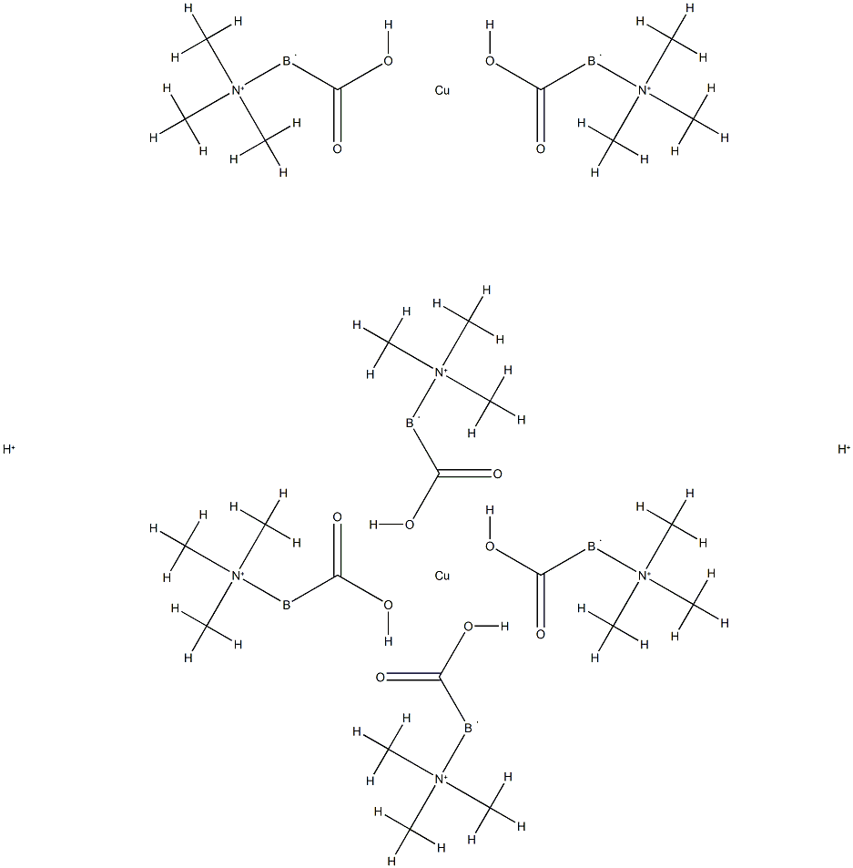 TETRAKIS-MU(TRIMETHYLAMINE-BORANECARBOXYLATO)-BIS(TRIMETH. Structure