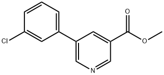 methyl 5-(3-chlorophenyl)pyridine-3-carboxylate Structure