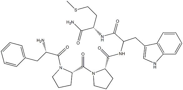Met(5)-pentatryptophyllin-5-amide Structure