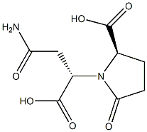 (2R,αS)-α-(2-Amino-2-oxoethyl)-2β-carboxy-5-oxo-1-pyrrolidineacetic acid Structure