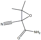 Butyramide, 2-cyano-2,3-epoxy-3-methyl- (6CI,7CI) 구조식 이미지