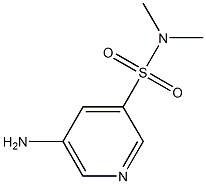 3-Pyridinesulfonamide,5-amino-N,N-dimethyl-(9CI) Structure