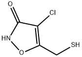 3(2H)-Isoxazolone,4-chloro-5-(mercaptomethyl)-(9CI) 구조식 이미지