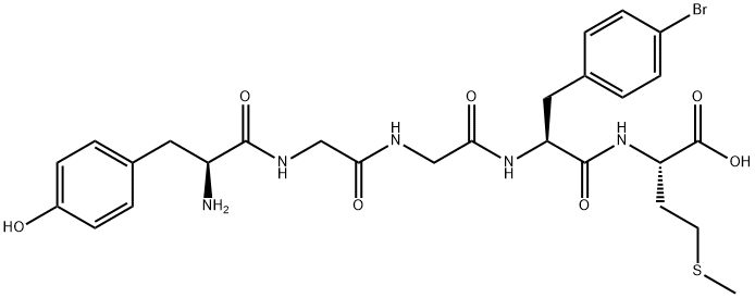 enkephalin-Met, 4'-bromo-Phe(4)- Structure