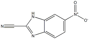 1H-벤즈이미다졸-2-카르보니트릴,6-니트로-(9CI) 구조식 이미지