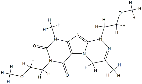 1,7-bis(2-methoxyethyl)-3,9-dimethyl-4H-purino[8,7-c][1,2,4]triazine-6,8-dione Structure