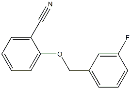 2-[(3-fluorophenyl)methoxy]benzonitrile 구조식 이미지