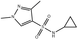 N-Cyclopropyl-1,3-dimethyl-1H-pyrazole-4-sulfonamide 구조식 이미지