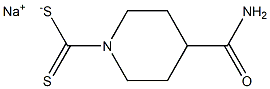 SODIUM4-CARBOXYAMIDOPIPERIDINE-N-DITHIOCARBAMATE 구조식 이미지