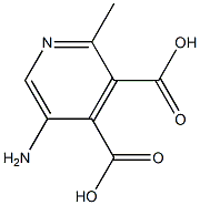 3,4-피리딘디카르복실산,5-아미노-2-메틸-(7CI) 구조식 이미지