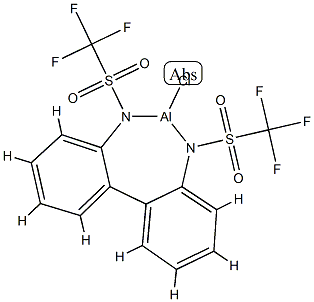 Aluminum,  chloro[[[1,1-biphenyl]-2,2-diylbis[1,1,1-trifluoromethanesulfonamidato-N]](2-)]-  (9CI) 구조식 이미지