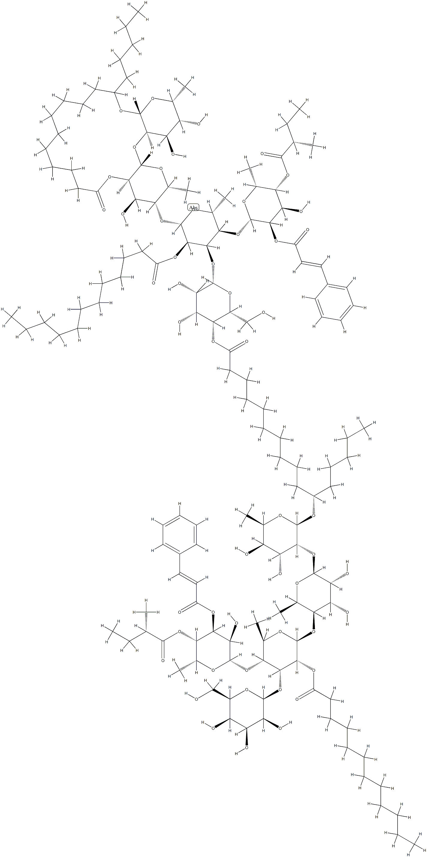 Jalap resin  Structure