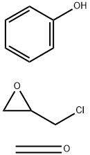 포름알데하이드, (클로로메틸)옥시란과 페놀과의 중합체 구조식 이미지