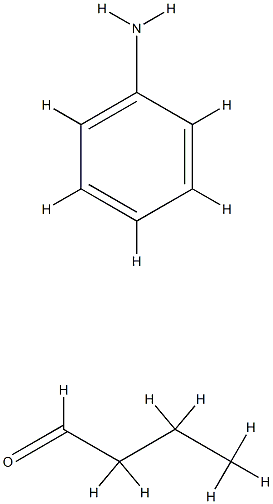 Butanal, polymer with benzenamine Structure