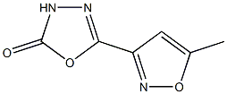 -delta-2-1,3,4-Oxadiazolin-5-one,2-(5-methyl-3-isoxazolyl)-(7CI) Structure