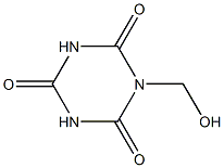 1,3,5-Triazine-2,4,6(1H,3H,5H)-trione,1-(hydroxymethyl)-(9CI) Structure