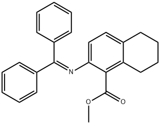 1-Naphthalenecarboxylic acid,2-[(diphenylmethylene)amino]-5,6,7,8-tetrahydro-,methyl ester（WS205031） Structure