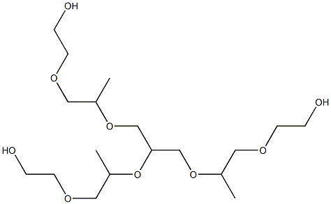 Polyoxyalkylene adduct of glycerol 구조식 이미지
