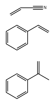 2-Propenenitrile, polymer with ethenylbenzene and (1-methylethenyl)benzene Structure