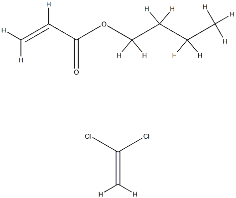 2-Propenoic acid, butyl ester, polymer with 1,1-dichloroethene Structure