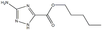 s-트리아졸-3-카르복실산,5-아미노-,펜틸에스테르(6CI,7CI) 구조식 이미지