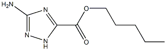 s-Triazole-3-carboxylic acid, 5-amino-, pentyl ester (6CI,7CI) Structure