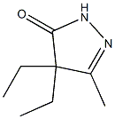 2-Pyrazolin-5-one,  4,4-diethyl-3-methyl-  (6CI,7CI) Structure