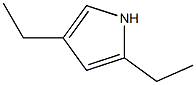 1H-피롤,2,4-디에틸-(9CI) 구조식 이미지