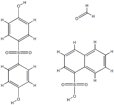 나프탈렌술폰산,포름알데히드및​​4,4-술포닐비스페놀중합체 구조식 이미지