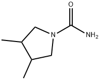 1-피롤리딘카르복사미드,3,4-디메틸-(9CI) 구조식 이미지