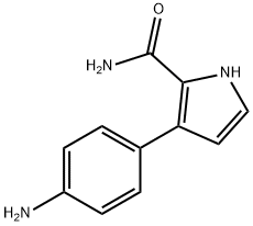 1H-Pyrrole-2-carboxamide,3-(4-aminophenyl)-(9CI) 구조식 이미지