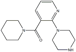 1-3-(Piperidin-1-ylcarbonyl)pyridin-2-ylüpiperazine 구조식 이미지