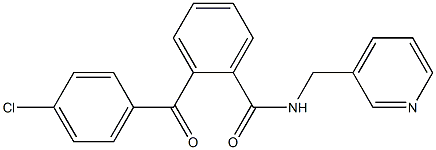 2-(4-chlorobenzoyl)-N-(3-pyridinylmethyl)benzamide 구조식 이미지