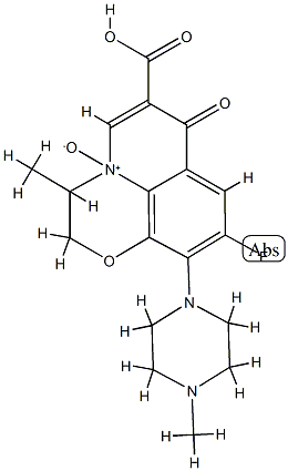 오플록사신N-산화물 구조식 이미지