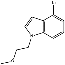 4-브로모-1-(2-메톡시에틸)-1H-인돌 구조식 이미지