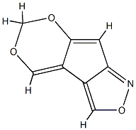 [1,3]Dioxino[5,4:3,4]cyclopent[1,2-c]isoxazole(9CI) 구조식 이미지