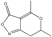 3H-Pyrano[4,3-c]isoxazol-3-one,6,7-dihydro-4,6-dimethyl-(9CI) Structure