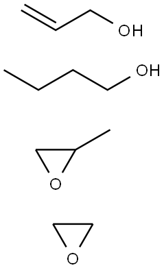 Oxirane, methyl-, polymer with oxirane, butyl 2-propenyl ether Structure