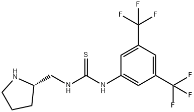 N-[3,5-비스(트리플루오로메틸)페닐]-N'-[(2S)-2-피롤리디닐메틸]-티오우레아 구조식 이미지