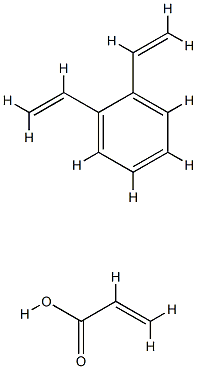 디에테닐벤젠 2-프로페노익 산 폴리머 구조식 이미지