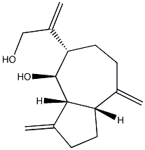 (3aR,8aβ)-Decahydro-4β-hydroxy-β,3,8-tris(methylene)-5α-azuleneethanol 구조식 이미지