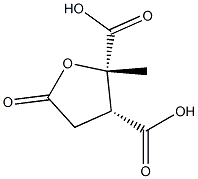 트레오-펜타르산,3-카르복시-2,3-디데옥시-4-C-메틸-,1,4-락톤 구조식 이미지