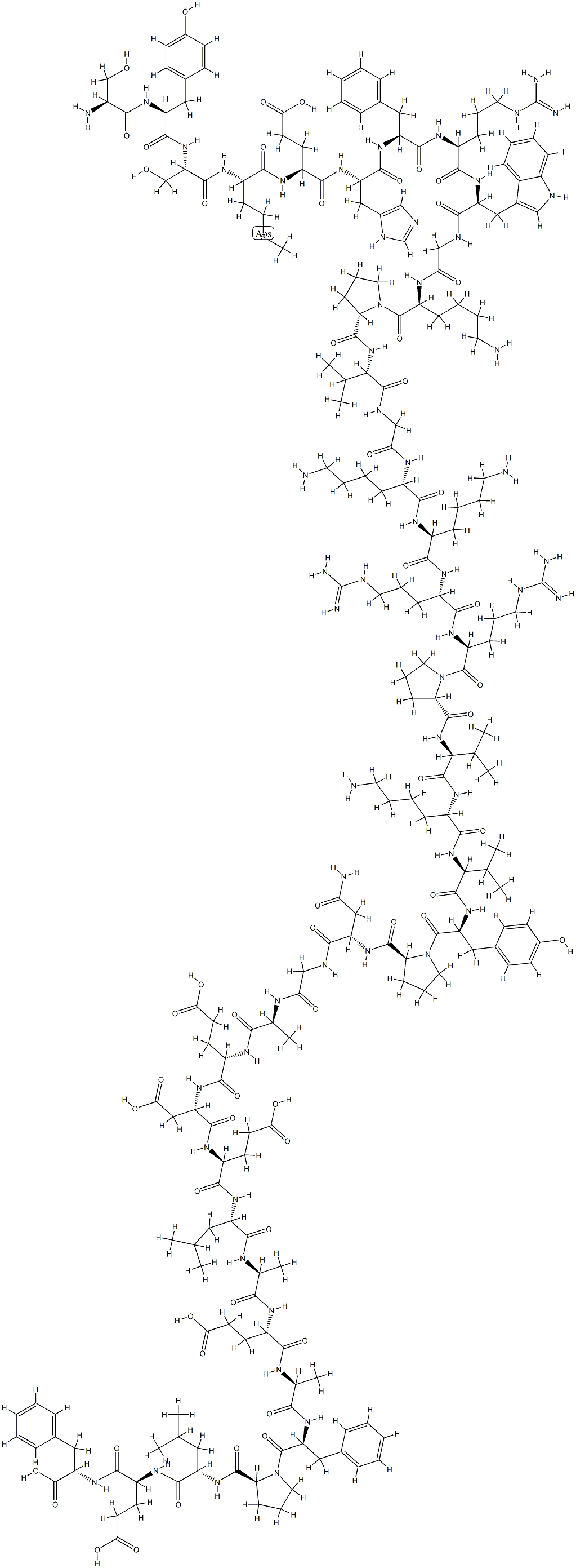 Adrenocorticotropic hormone  구조식 이미지