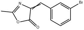 5(4H)-Oxazolone, 4-[(3-broMophenyl)Methylene]-2-Methyl- 구조식 이미지