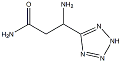 2H-Tetrazole-5-propanamide,  -bta--amino- Structure