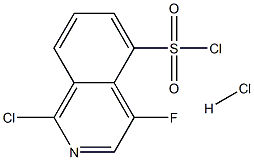 4-플루오로-5-이소퀴놀린설포닐클로라이드염산염(1:1) 구조식 이미지