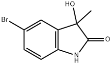 5-Bromo-3-hydroxy-3-methyl-2-oxindole 구조식 이미지