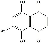 1,4-Naphthoquinone,2,3-dihydro-5,6,8-trihydroxy-(7CI) Structure