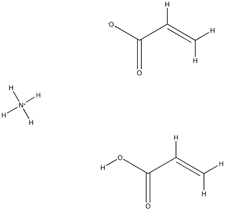 2-Propenoic acid, polymer with ammonium 2-propenoate Structure